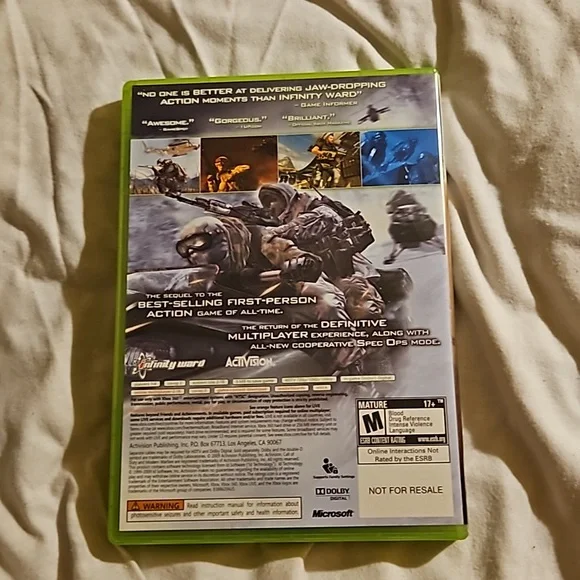 Xbox Activision Call of Duty Modern Warfare 2